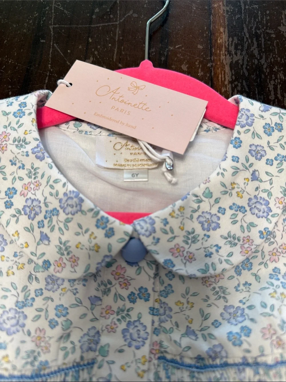 Antoinette Paris size 6 smocked dress new